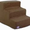 For The Home Majestic Pet Products | Chocolate Brown Faux Suede Pet Stairs (3 Steps)