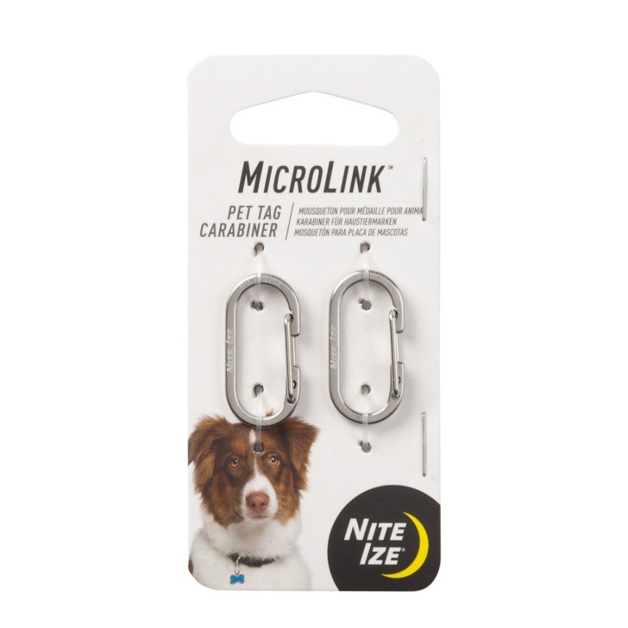 Health & Safety Nite-Ize® | Nite Ize Microlink Pet Tag Carabiner - 2 Pack