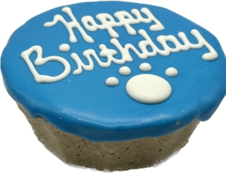 Special Occasion & Holiday Preppy Puppy Bakery | Blue 4" Birthday Cakes - Rolled Oats And Peanut Butter