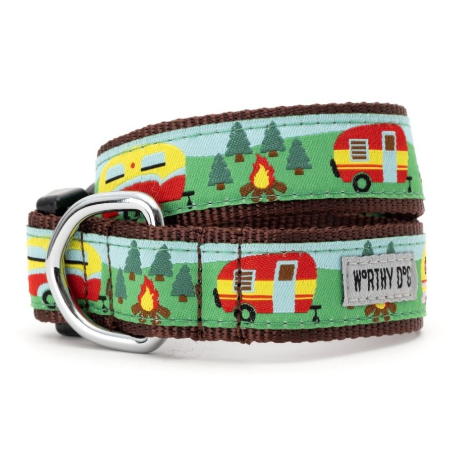 Collars, Leads & Accessories The Worthy Dog | Happy Camper Collar & Lead Collection