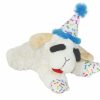 Toys & Playthings MultiPet | Multipet Lamb Chop W/ Birthday Hat Plush Dog Toy Blue 10.5"