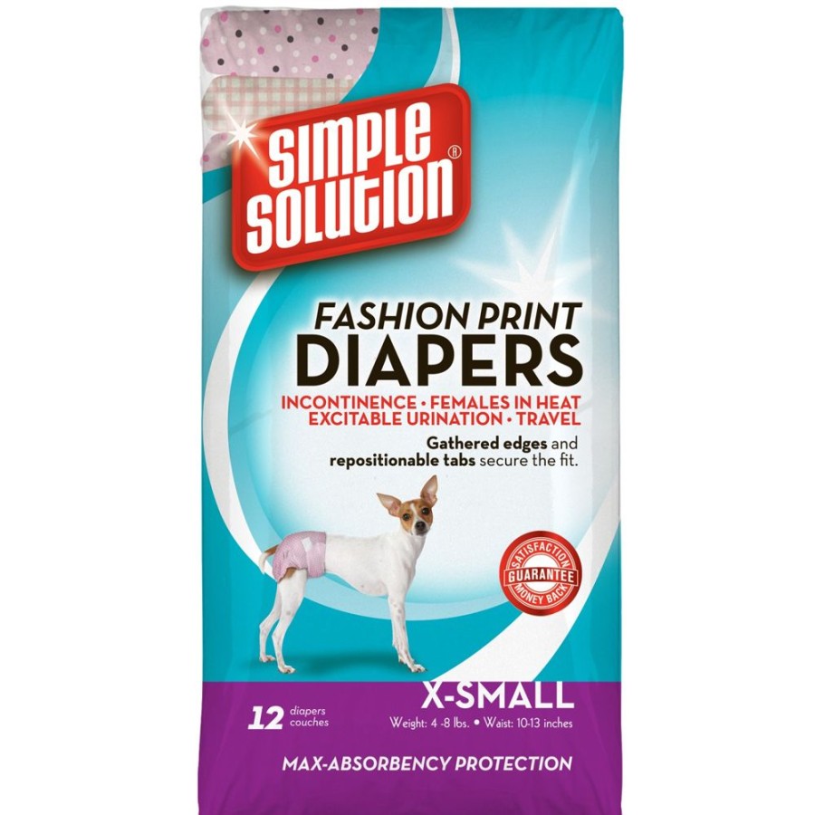 Pet Apparel (Continued) Simple Solution® | Bramton Simple Solution Fashion Print Disposable Diapers