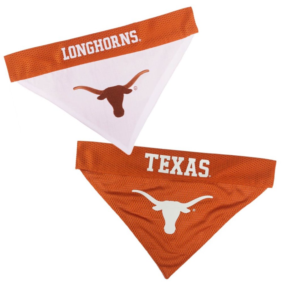 Collars, Leads & Accessories Pets First, Inc. | Texas Longhorns Reversible Bandana