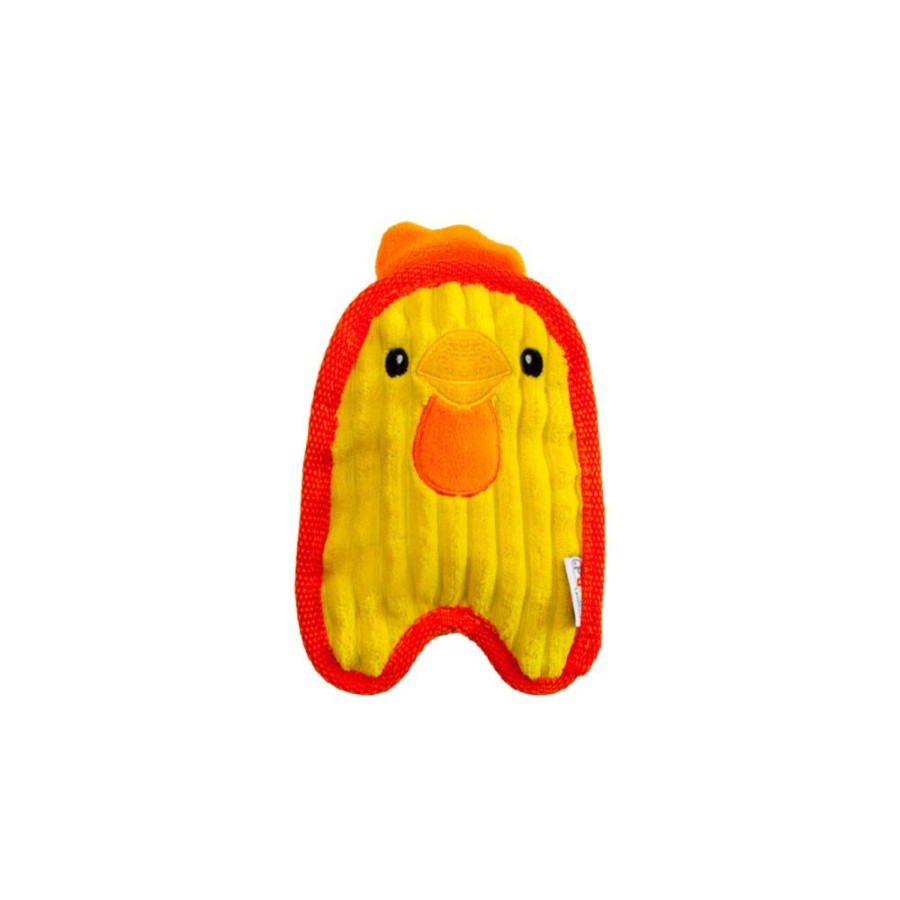 Toys & Playthings Outward Hound® | Outward Hound Invincibles Chicky Durable Plush Dog Toy Yellow Xs