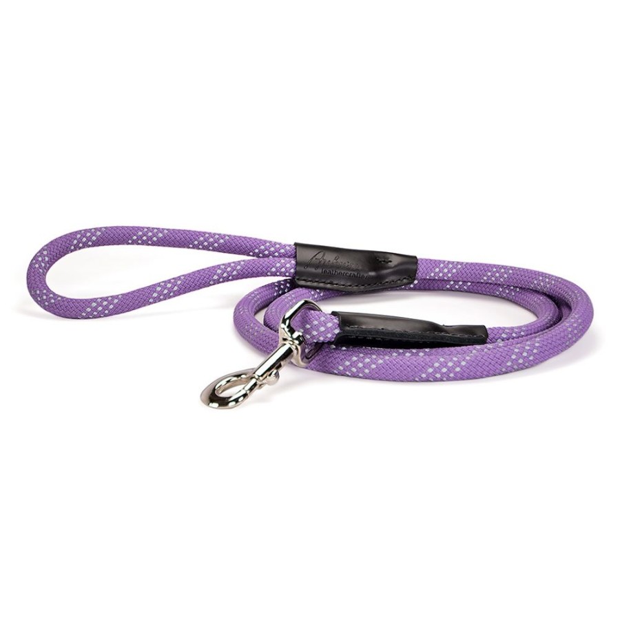 Collars, Leads & Accessories Auburn Leathercrafters | Reflective Rope Leashes - Snap-End ~ 6 New Colors!!!