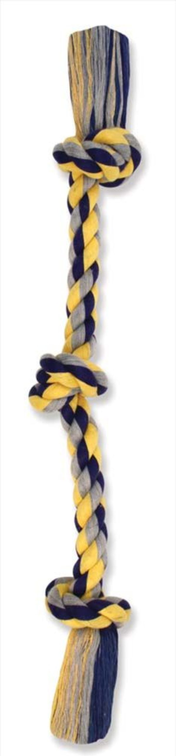 Toys & Playthings Mammoth™ Pet Products | Mammoth Pet Products Cottonblend 3 Knot Rope Tug Toy 3 Knots Multi-Color 1Ea/15 In, Small