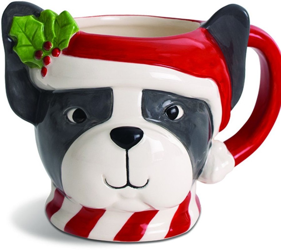 For The Home Punch Studio | Boston Terrier - Holiday Character Mug