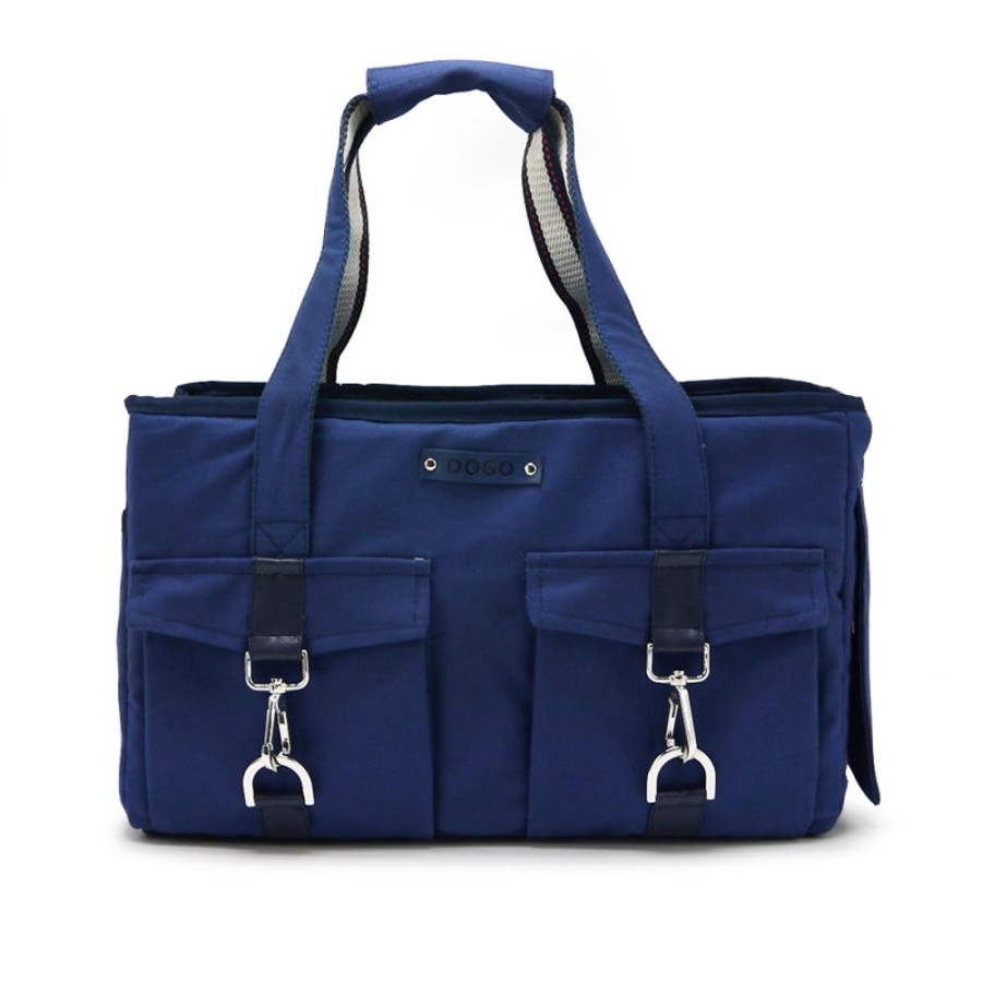 Totes & Carriers Dogo® Pet Fashions | Buckle Tote Bb Navy (Small)