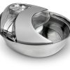 Bowls & Feeding Supplies Pioneer Pet Products™ | Stainless Steel Drinking Fountain - Rain Drop Design 60Oz