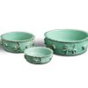 Bowls & Feeding Supplies Carmel Ceramica | Dog Food & Water Bowls - Aqua/Green