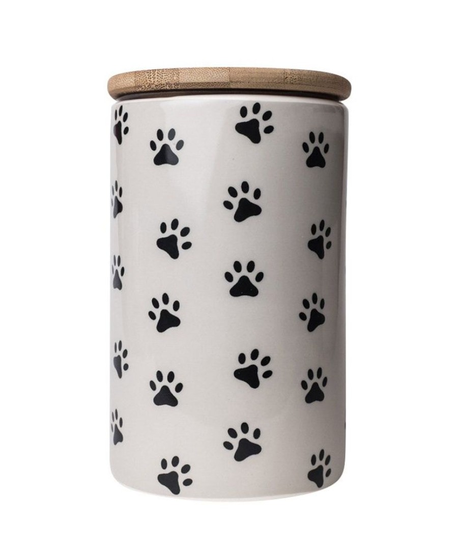 Bowls & Feeding Supplies Park Life Designs | Pawz Grey Treat Jar