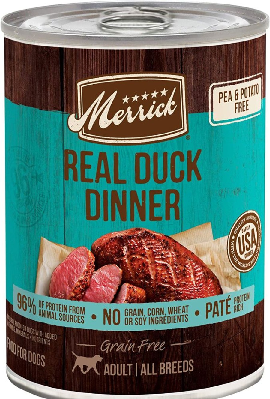 Pet Food Merrick Pet Care | Merrick Dog Grain Free Real Duck 12.7Oz. (Case Of 12)