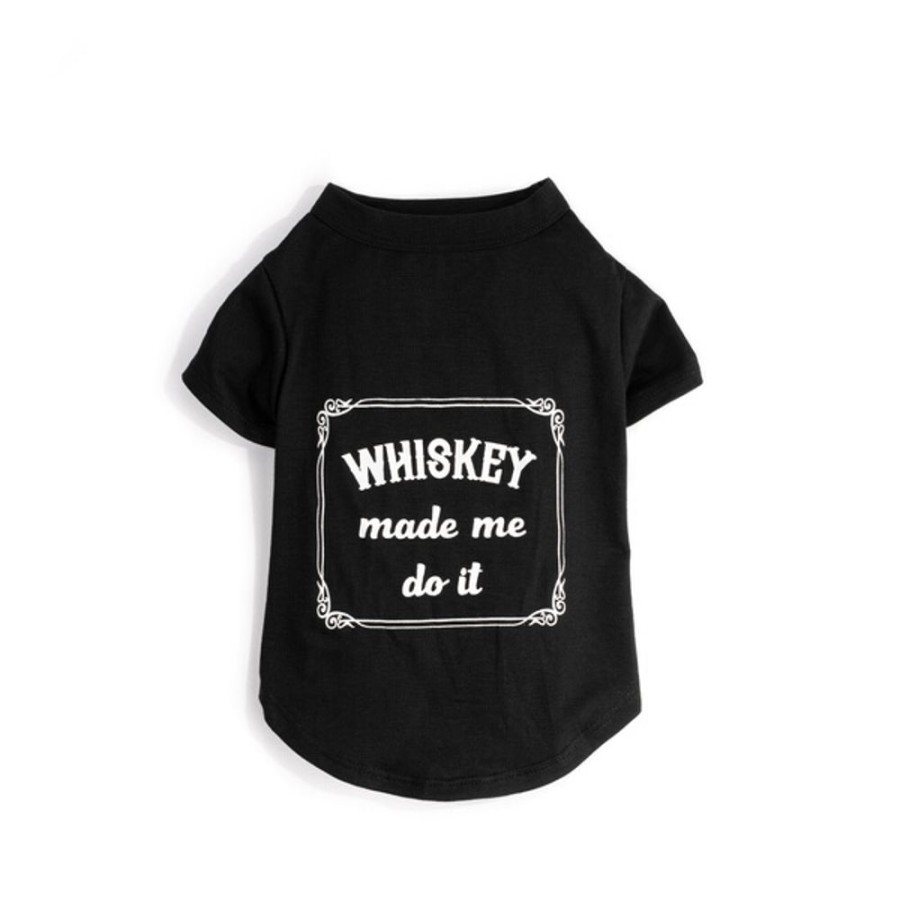 Pet Apparel (Continued) fabdog® | Whiskey Made Me Do It T-Shirt