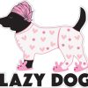 For The Home dog speak | Lazy Dog - 3" Sticker