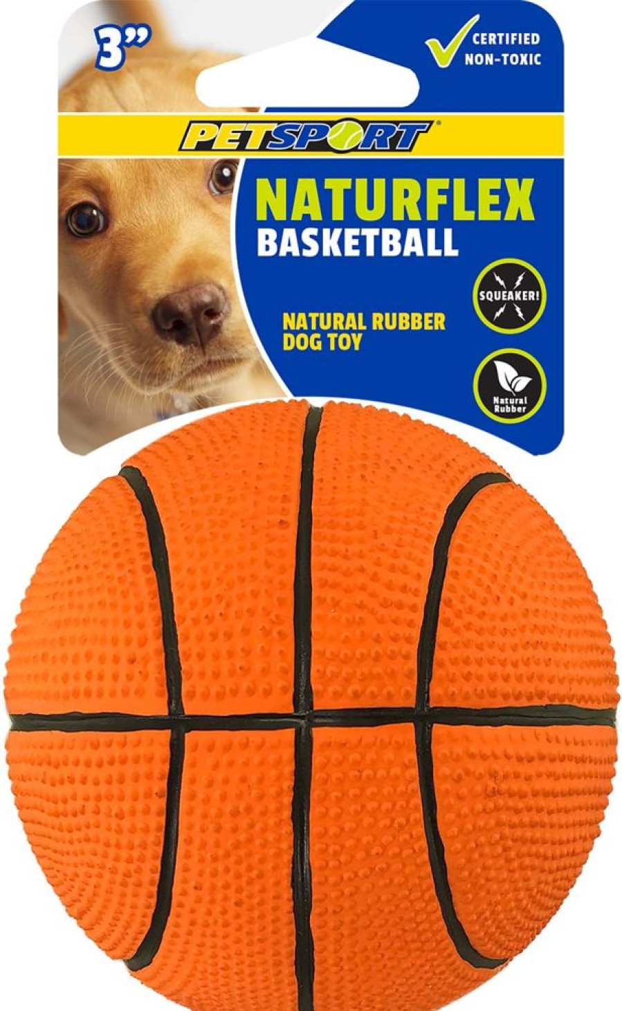 Toys & Playthings PetSport | Naturflex Basketball 3"