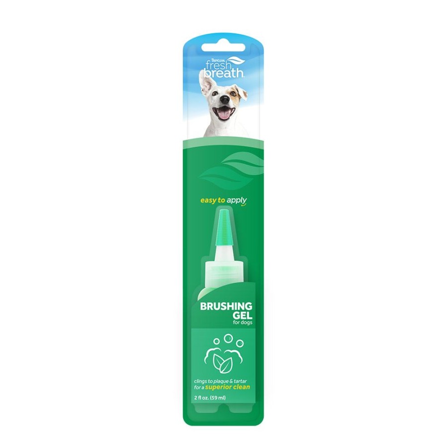 Grooming & Shampoos Fresh Breath by TropiClean | Fresh Breath Dental & Oral Care Brushing Gel For Pets, 2Oz.