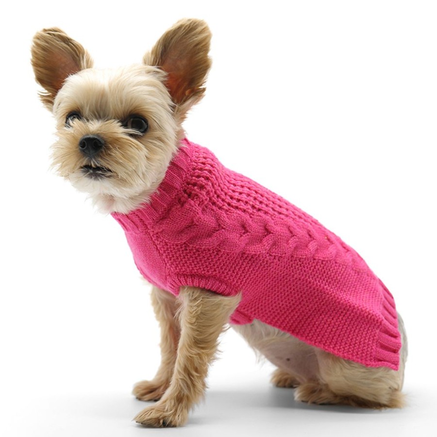 Pet Apparel (Continued) Dogo® Pet Fashions | Mix Knit Sweater Pink