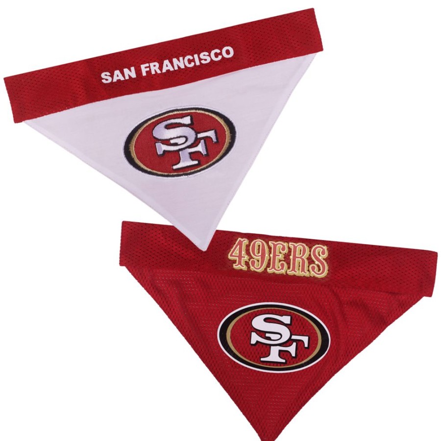 Collars, Leads & Accessories Pets First, Inc. | San Francisco 49Ers Reversible Bandana