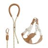 Harnesses Voocoo Pets | Dog Harness & Leather Leash Set - Latte