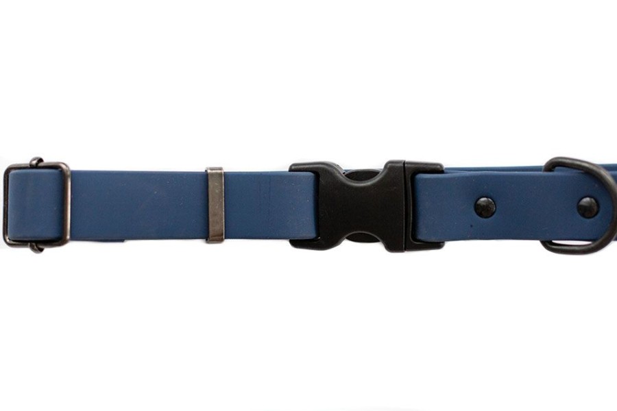 Collars, Leads & Accessories Euro Dog Collars and Leads | Navy Waterproof Style Collar / Lead