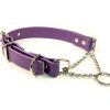 Collars, Leads & Accessories Sleepy Pup | Purple Softgrip Adjustable Martingale Chain Collar & Leashes