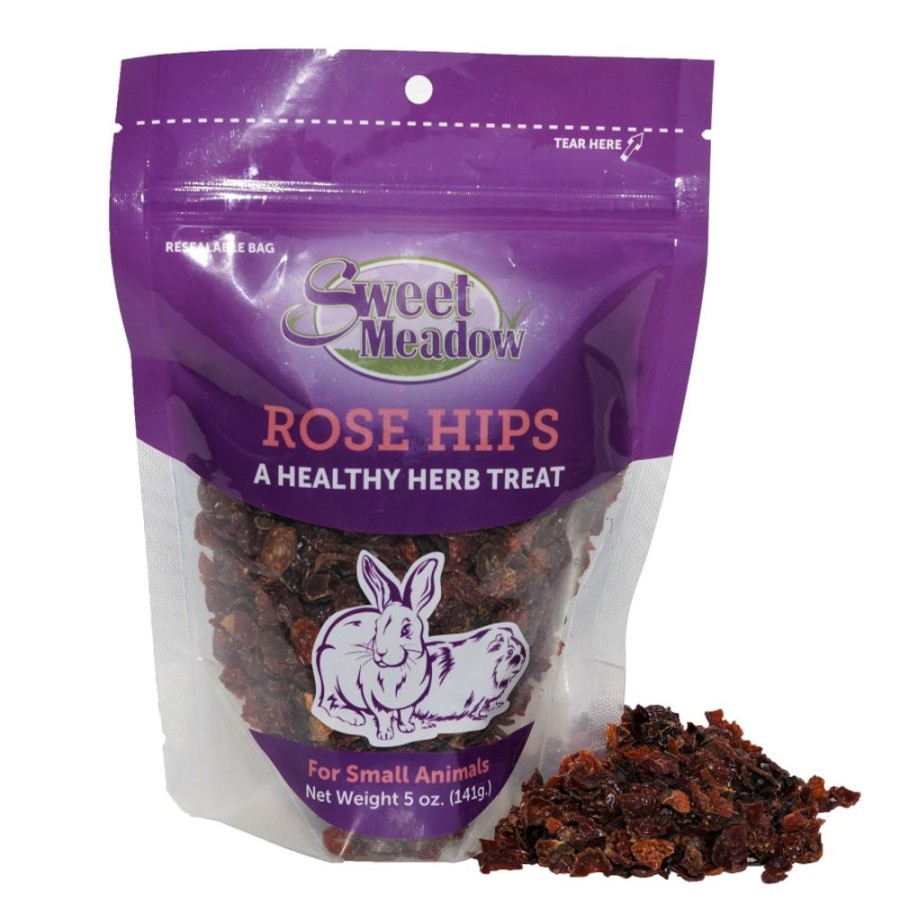 For Cats & Other Critters Sweet Meadow | Sweet Meadow Farm Rose Hips Healthy Herb Small Animal Treat 1Ea/5 Oz