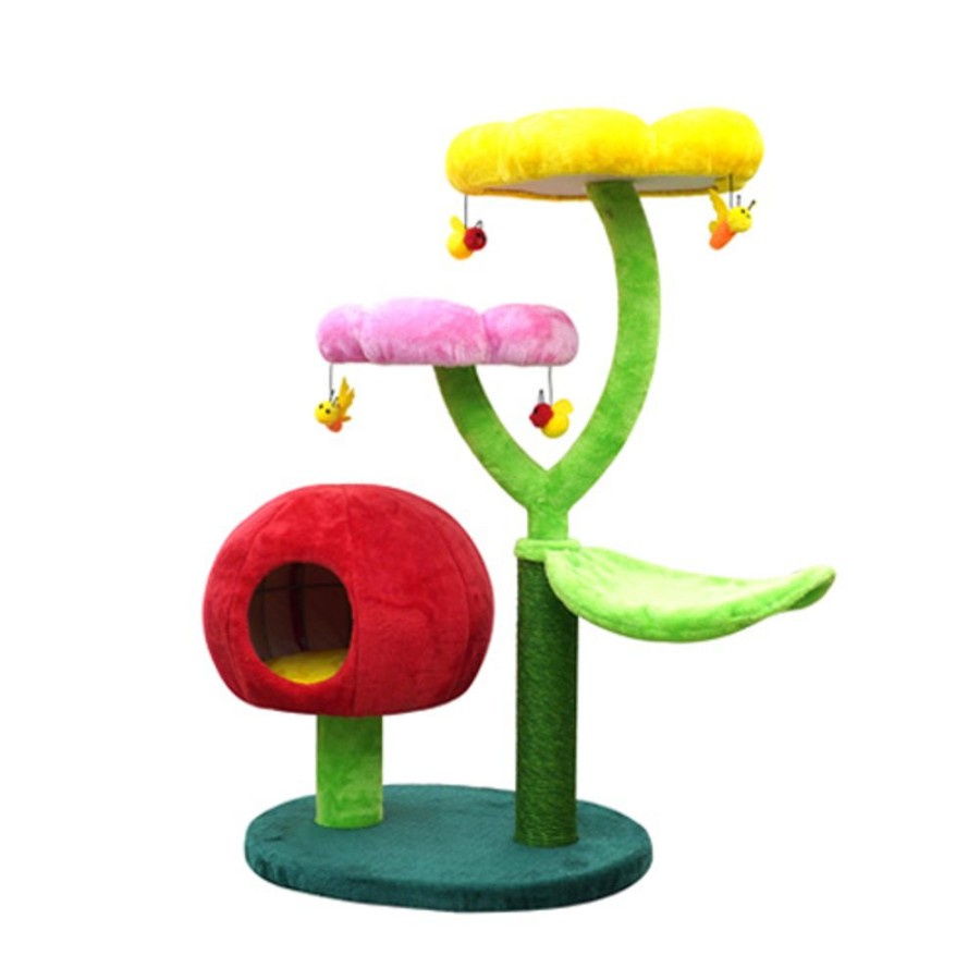 For Cats & Other Critters Petpals | Catry Cat Tree Gumdrop All-In-1, Whimsical Cat Tree And Condo