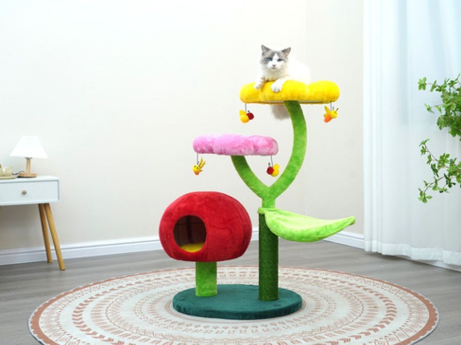 For Cats & Other Critters Petpals | Catry Cat Tree Gumdrop All-In-1, Whimsical Cat Tree And Condo