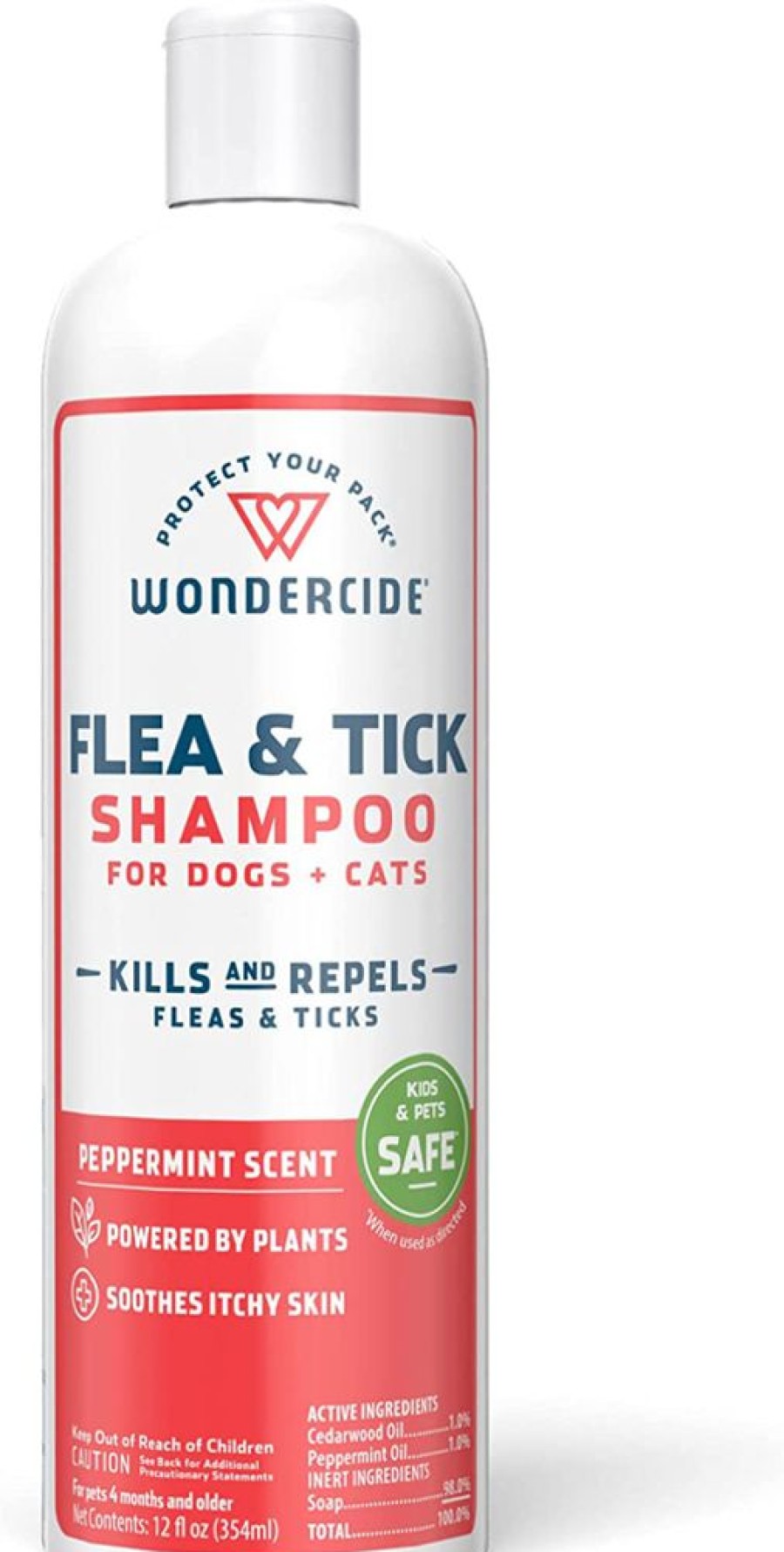 Grooming & Shampoos Wondercide | Wondercide Flea & Tick Shampoo For Dogs + Cats-12Oz. Liquid Shampoo-Peppermint