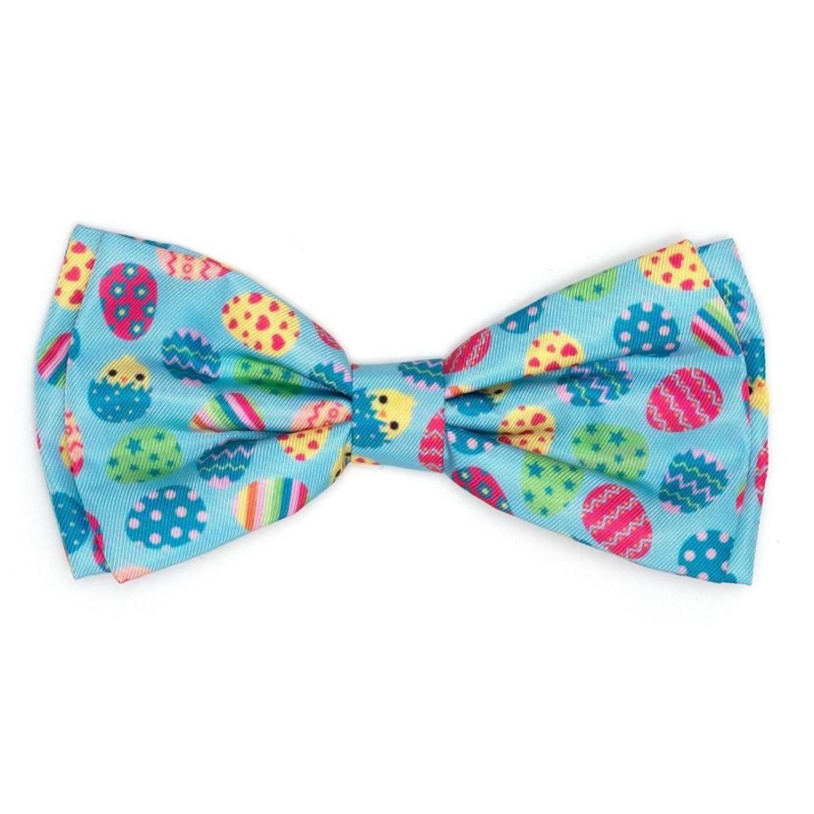 Collars, Leads & Accessories The Worthy Dog | Easter Eggs Bow Tie