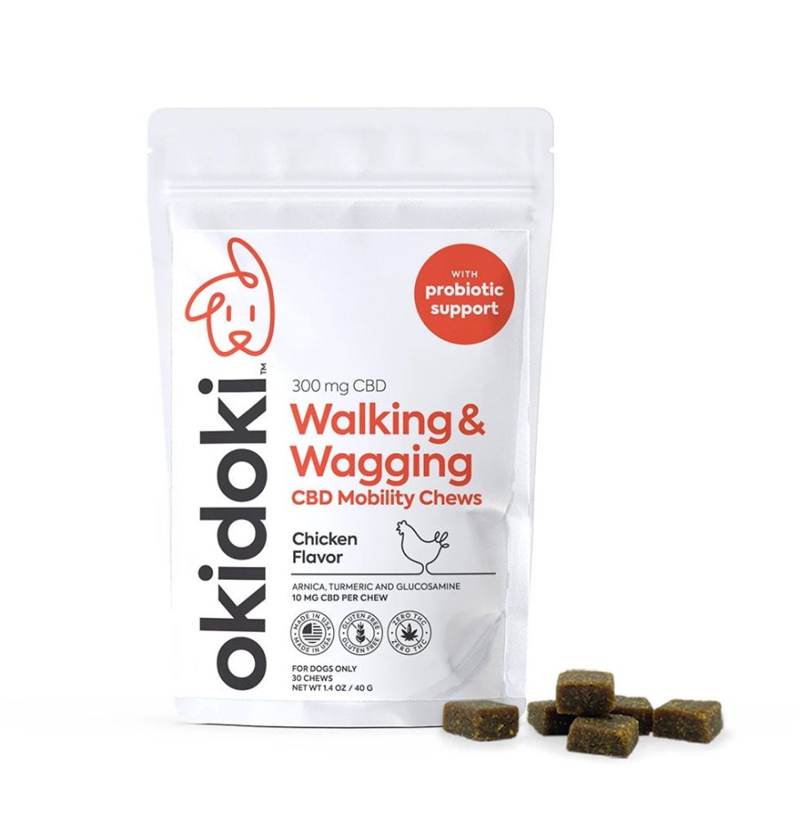 Treats Okidoki Pets | Walking & Wagging Cbd Mobility Chews, Chicken