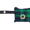 Stain, Odor & Clean-Up Products Jax & Bones | P.U.P. Waste Bag Dispenser - Tartan Navy And Green