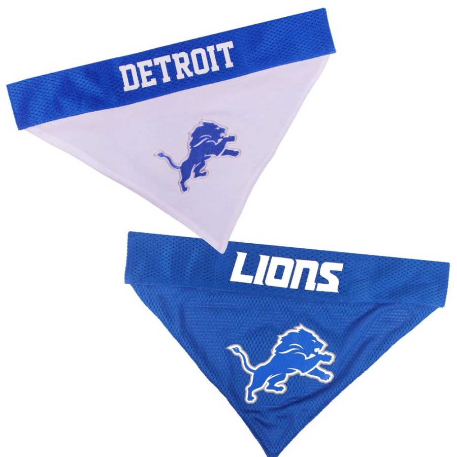 Collars, Leads & Accessories Pets First, Inc. | Detroit Lions Reversible Bandana