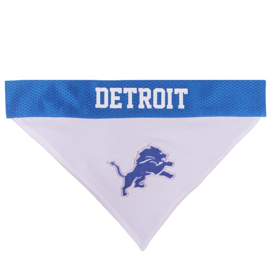 Collars, Leads & Accessories Pets First, Inc. | Detroit Lions Reversible Bandana