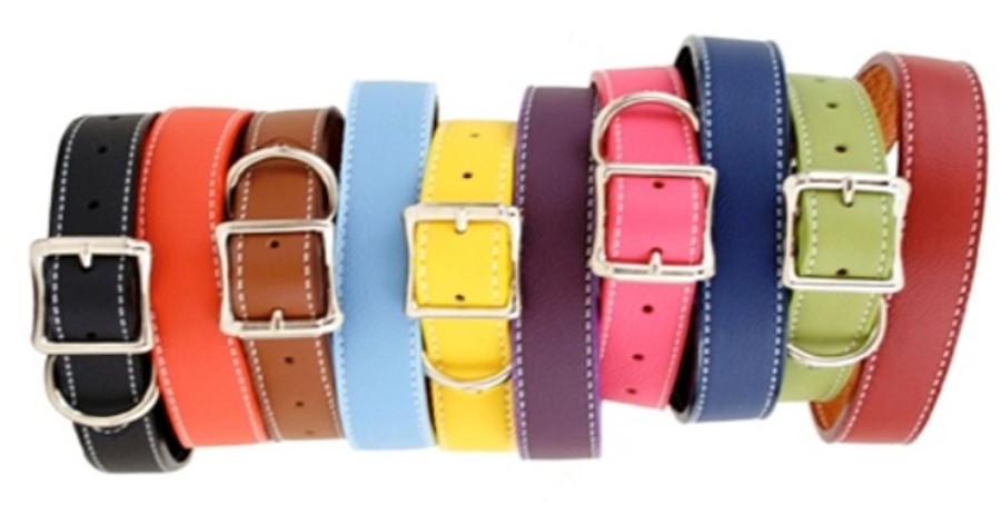 Collars, Leads & Accessories Auburn Leathercrafters | Tuscany Italian Leather Collar Collection