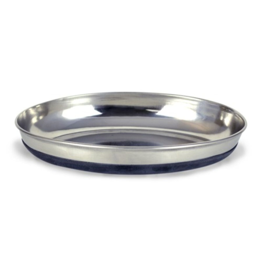 Bowls & Feeding Supplies OurPet's | Our Pets® Durapet Stainless Steel Oval Cat Dish, 12 Oz.