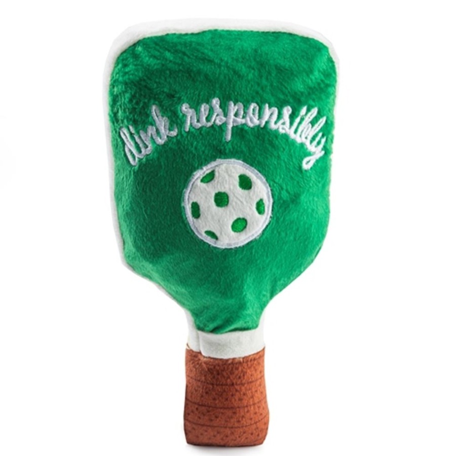 Toys & Playthings Haute Diggity Dog | Green Stripe Pickleball Paddle By Haute Diggity Dog