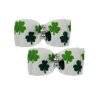 Collars, Leads & Accessories Max's Closet, LLC | St. Patrick'S Day Shamrock Hair Bows - 2 Per Card