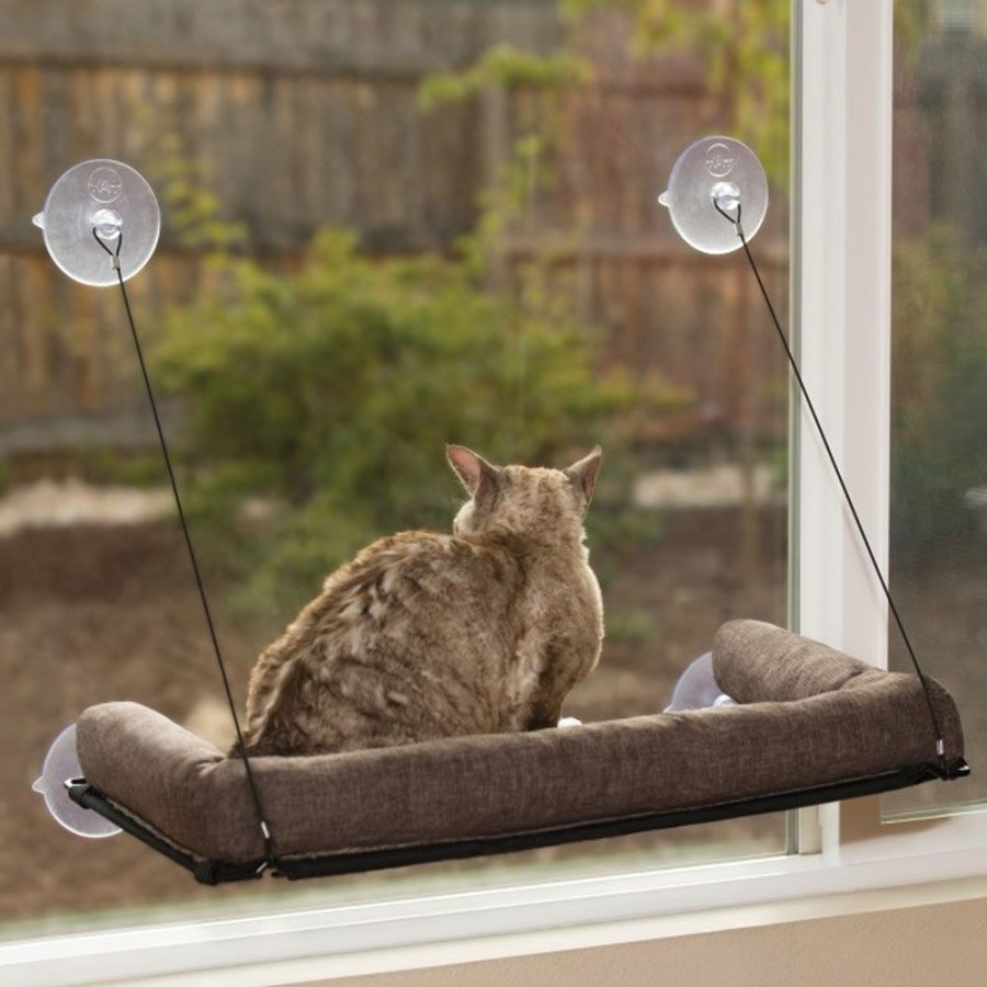 For Cats & Other Critters K&H Pet Products | Ez Mount Kitty Sill Deluxe With Bolster