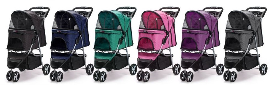 Totes & Carriers Dogline | Casual Sport Pet Stroller + Removable Cup Holder