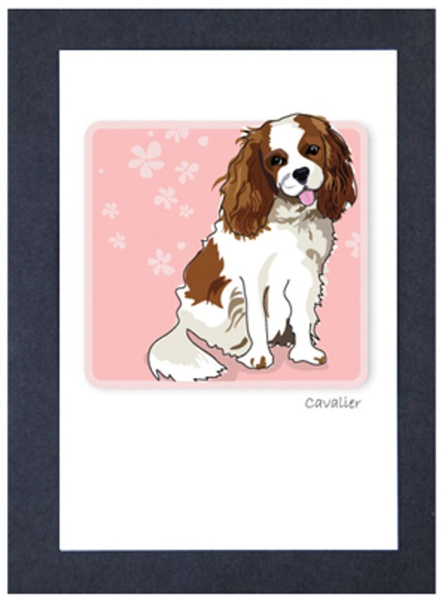 Special Occasion & Holiday Paper Russells | Cavalier Sitting - Grrreen Boxed Note Cards