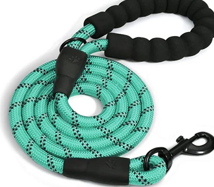 Collars, Leads & Accessories Doggy Tales | Heavyweight Rope Climbing Leash - Turquoise