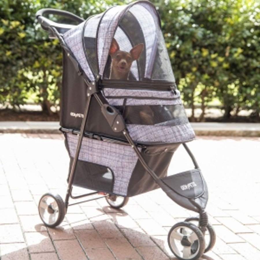 Totes & Carriers Gen7Pets | Gen7Pets® Regal Plus Starry Night Gray Pet Stroller