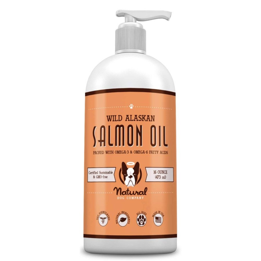 Pet Food Natural Dog Company | Wild Alaskan Salmon Oil - 16 Oz. (Case Of 4)