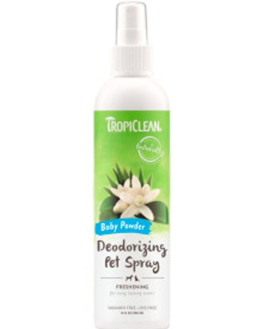 Grooming & Shampoos Tropiclean | Baby Powder Deodorizing Pet Spray, 8Oz.