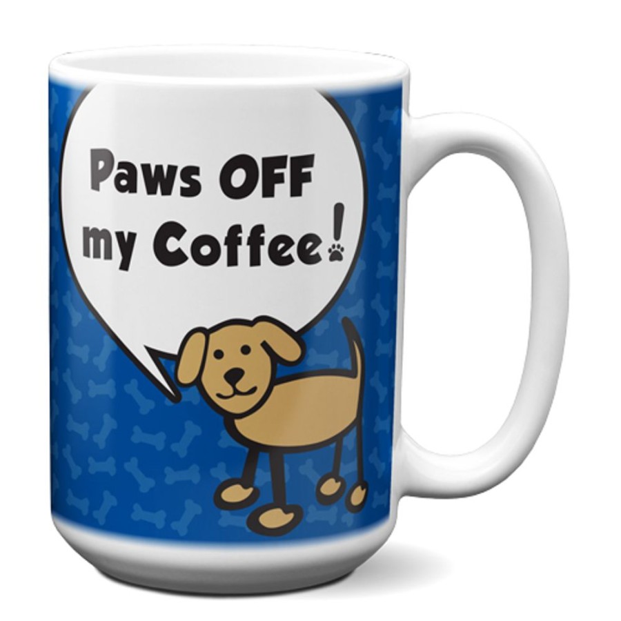 For The Home dog speak | Paws Off My Coffee - Big Mug