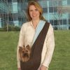 Totes & Carriers Pet Travel Products | Sling | Brown/Pink Or Brown/Blue Reversible Dog Sling Pet Carrier | Pets Up To 8 Lbs