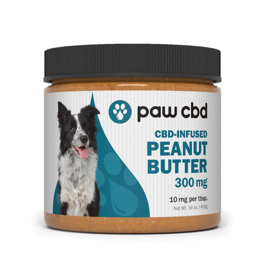 Treats Paw CBD powered by cbdMD | Paw Cbd Peanut Butter Jar - 16Oz With Spoon