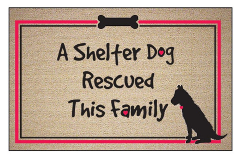 For The Home High Cotton, Inc. | A Shelter Dog Rescued This Family - Doormat