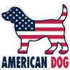 For The Home dog speak | American Dog - 3" Sticker